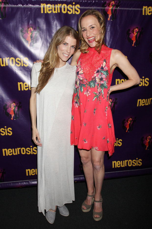 Morgan Weed and Jennifer Blood stop for a photo on opening night of Neurosis.