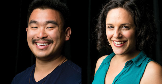 Phil Wong and Roneet Aliza Rahamim star in Kiss, directed by Evren Odcikin, for Shotgun Players.