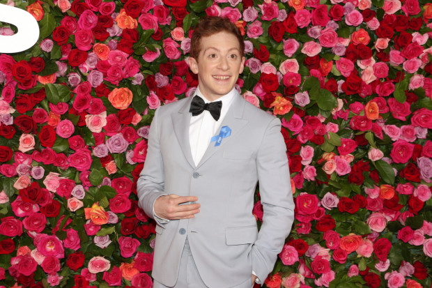 Ethan Slater plays the title character in SpongeBob SquarePants on Broadway.