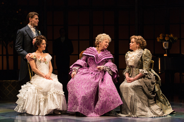 Andrew Veenstra, Helen Cespedes, Darrie Lawrence, and Deirdre Madigan in The Age of Innocence.