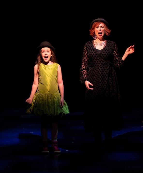 Sarah McKinley Austin (Pamela) and Carolee Carmello (Aunt Louise) in the world-premiere production of Pamela&#39;s First Musical.