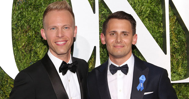 Justin Paul and Benj Pasek, songwriters for Roald Dahl&#39;s James and the Giant Peach.