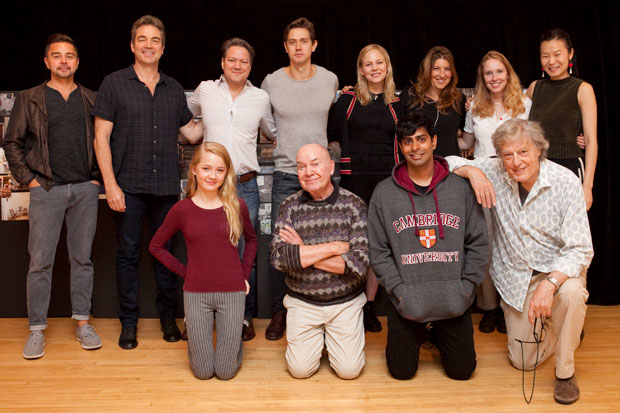 The company of Lincoln Center Theater&#39;s The Hard Problem gather for the first day of rehearsals.