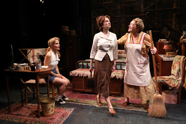 Jean Lichty, Annette O&#39;Toole,  and Kristine Nielsen star in the off-Broadway revival of Tennessee Williams&#39;s A Lovely Sunday for Creve Coeur, directed by Austin Pendleton, for La Femme Theatre Productions at Theatre at St. Clement&#39;s.