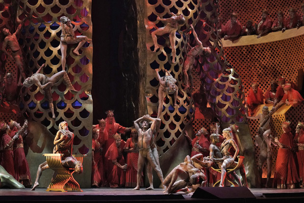 Austin McCormick choreographs the new Met production of Samson et Dalila, the &quot;Bacchanale&quot; of which is seen here.