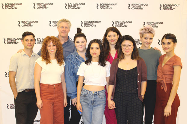 The cast of Ming Pfeiffer&#39;s Usual Girls meet the press.