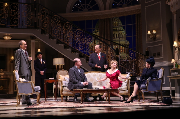 The cast of Born Yesterday, directed by Aaron Posner, at Ford&#39;s Theatre in Washington, DC.