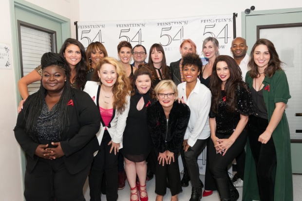 The company of Broadway Acts for Women, backstage at Feinstein&#39;s/54 Below.