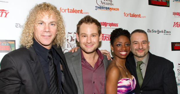 Memphis collaborators David Bryan, Chad Kimball, Montego Glover, and Joe DiPietro.