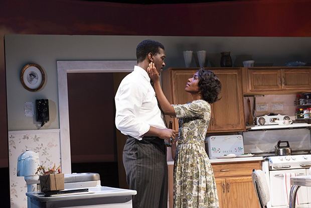 Khris Davis and Dewanda Wise star in Donja R. Love&#39;s Fireflies, directed by Saheem Ali, at Atlantic Theater Company.