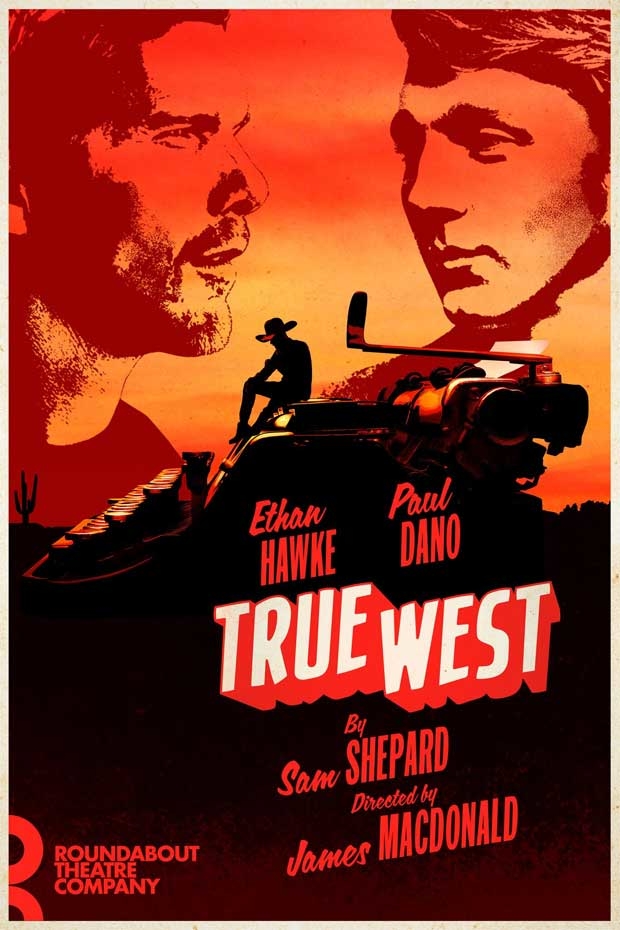 The artwork for the upcoming Broadway revival of True West.
