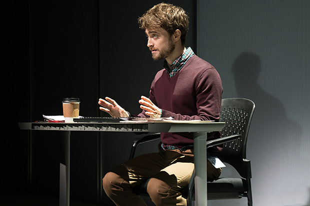 Daniel Radcliffe plays fact-checker Jim Fingal in The Lifespan of a Fact.
