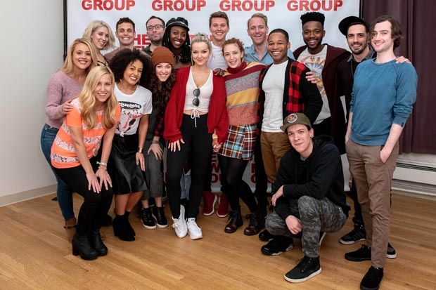 The company of the New Group&#39;s world premiere of Clueless, the Musical gather for the first day of rehearsals.