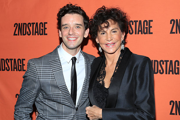 Michael Urie and Mercedes Ruehl at the Second Stage opening of Torch Song.