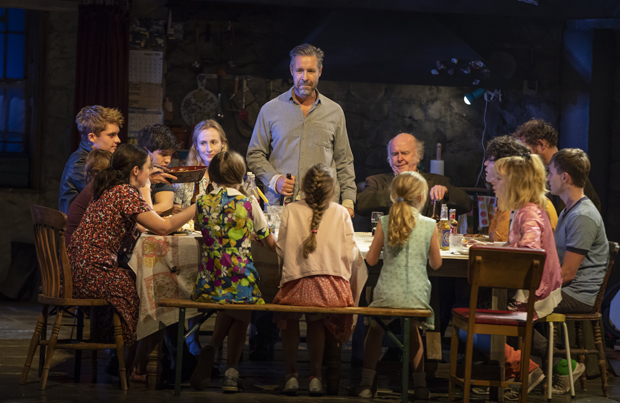 Paddy Considine (standing) stars in The Ferryman, a new play by Jez Butterworth.