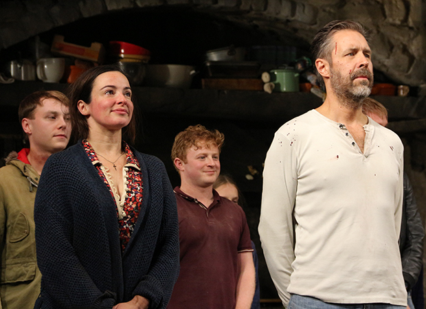 Laura Donnelly and Paddy Considine take their bow as The Ferryman opens on Broadway.