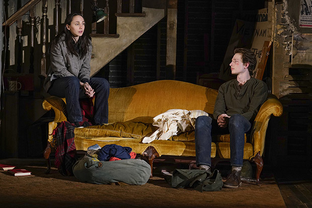 Lauren Patten and Mike Faist star in Steven Levenson&#39;s Days of Rage, directed by Trip Cullman, at Second Stage Theatre.