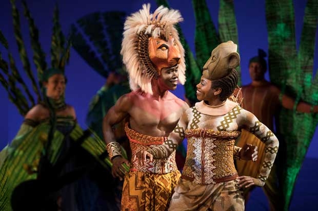 The Lion King, starring Bradley Gibson (Simba) and Adrienne Walker (Nala), celebrates its 21st anniversary on Broadway on November 21.