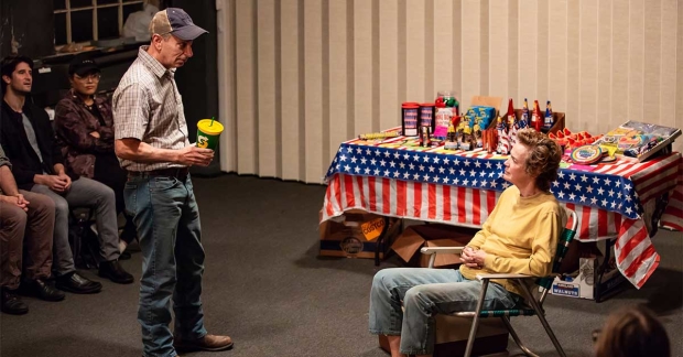 Arnie Burton and Kristin Griffith in Lewiston at Rattlestick Playwrights Theater.