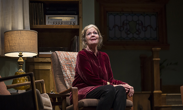 Linda Gehringer (Helene) in Lady in Denmark, written by Dael Orlandersmith and directed by Chay Yew at the Goodman Theatre.