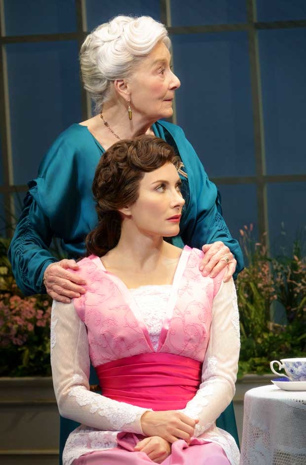 Rosemary Harris and Laura Benanti share a scene in My Fair Lady, directed by Bartlett Sher.
