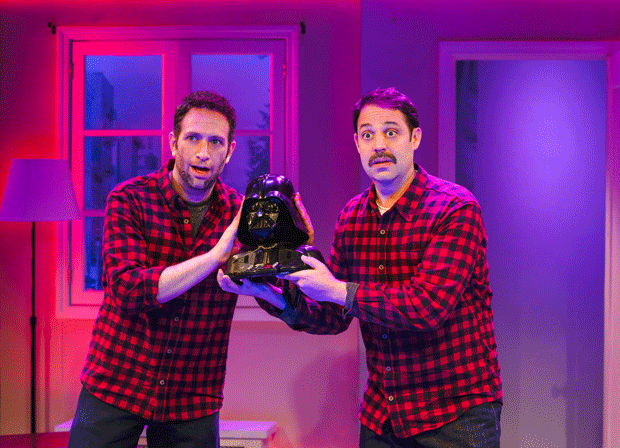 David Rossmer and Steve Rosen both star as Josh Cohen in The Other Josh Cohen, directed by Hunter Foster, at the Westside Theatre.