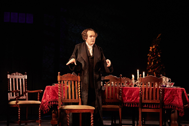Jefferson Mays stars in the Geffen Playhouse world premiere adaption of Charles Dickens' A Christmas Carol, directed by Michael Arden.
