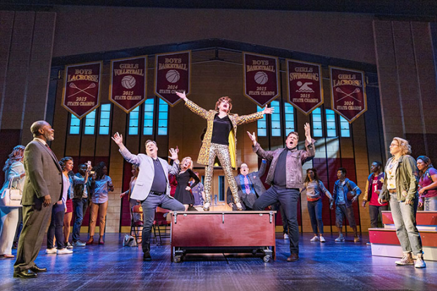 Michael Potts, Brooks Ashmanskas, Beth Leavel, Christopher Sieber, Caitlin Kinnunen, and the cast of The Prom, opening on Broadway tonight.