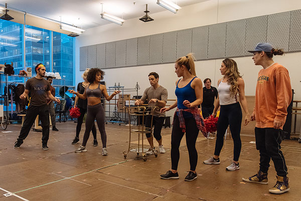 The cast of Clueless, the Musical rehearse ahead of performances beginning November 20.