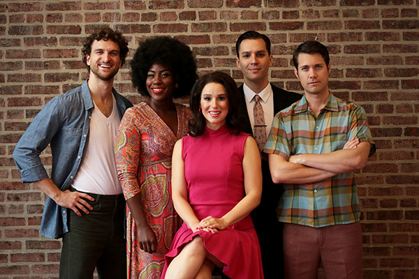 The cast of Sign of the Times: Steven Grant Douglas, Crystal Lucas-Perry, Chilina Kennedy, Ryan Silverman, and Drew Seeley are ready for performances set to begin November 28.