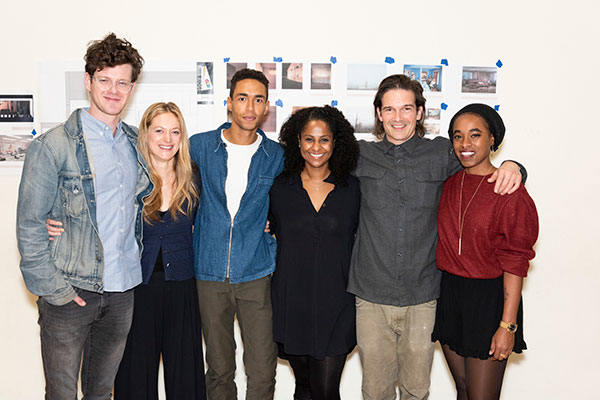 The company of Blue Ridge gather on the first day of rehearsals of Atlantic Theater Company&#39;s world-premiere production.