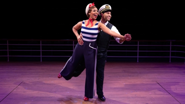 Soara-Joye Ross and Corbin Bleu in a scene from Anything Goes, directed by Molly Smith, at Arena Stage.