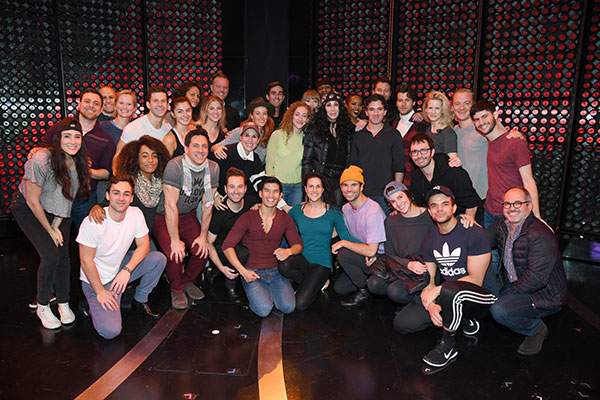 Cher pays the company of The Cher Show a visit during rehearsals.