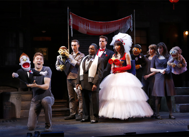 A scene from Avenue Q at New World Stages.