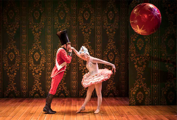 Alex Stein and Artistic Associate Kasey Foster in Mary Zimmerman&#39;s The Steadfast Tin Soldier, directed by Zimmerman, at Lookingglass Theatre.