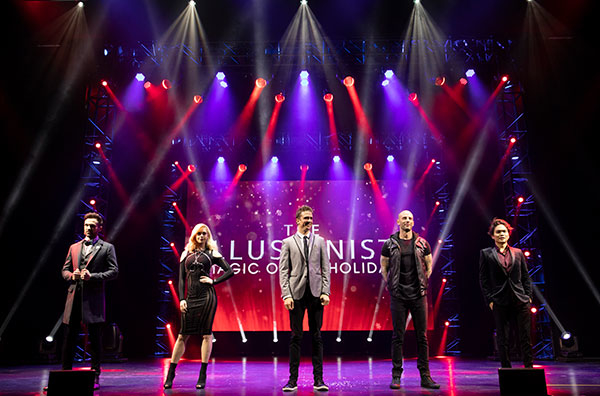 The Illusionists - Magic of the Holidays is now playing at the Marquis Theatre.