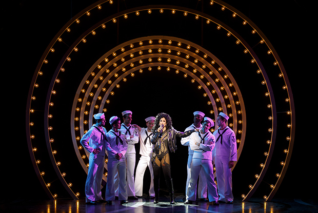 Stephanie  J. Block (center) plays Star in The Cher Show on Broadway.