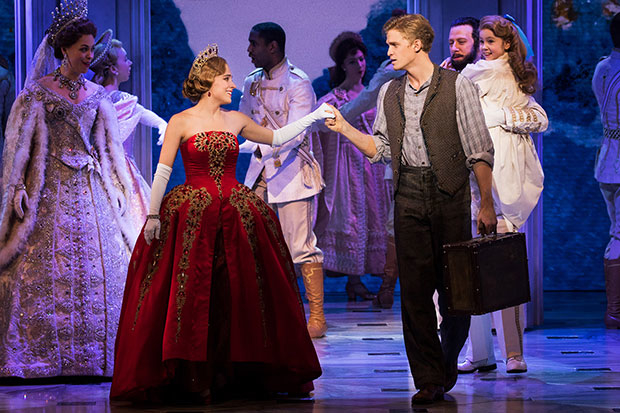 Cody Simpson (right) joins the cast of Anastasia, led by Christy Altomare (left).