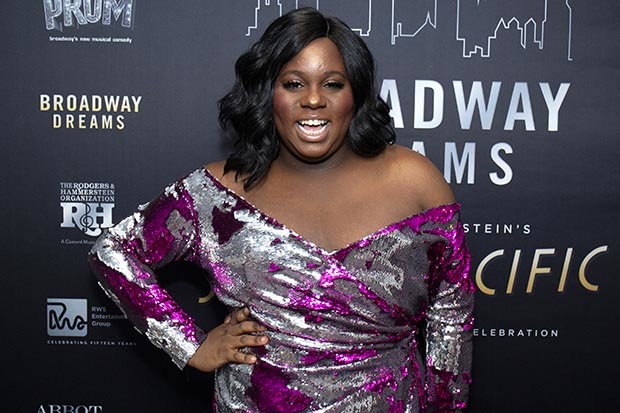 Alex Newell walks the red carpet at Broadway Dreams 2018 Broadway Dreams Supper.