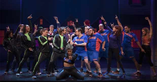 A scene from the Broadway production of Gettin&#39; the Band Back Together.