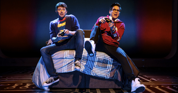 Will Roland and George Salazar in Be More Chill.