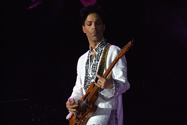 Prince performed at Coachella 2008.