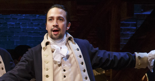 Lin-Manuel Miranda in Hamilton on Broadway.