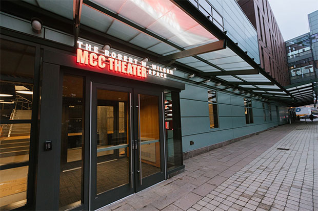 The exterior of the newly opened Robert W. Wilson MCC Theater Space.