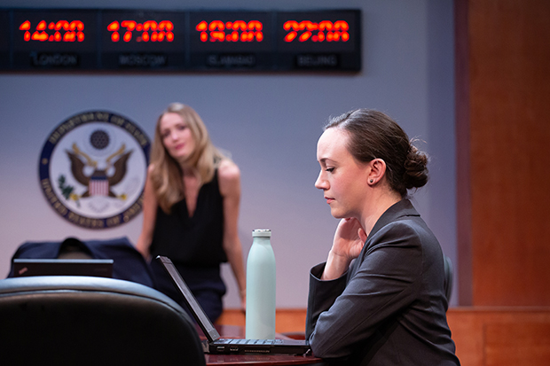 Rachel Pickup plays Sarah MacIntyre, and Amelia Pedlow plays Paige Smith in Intelligence.