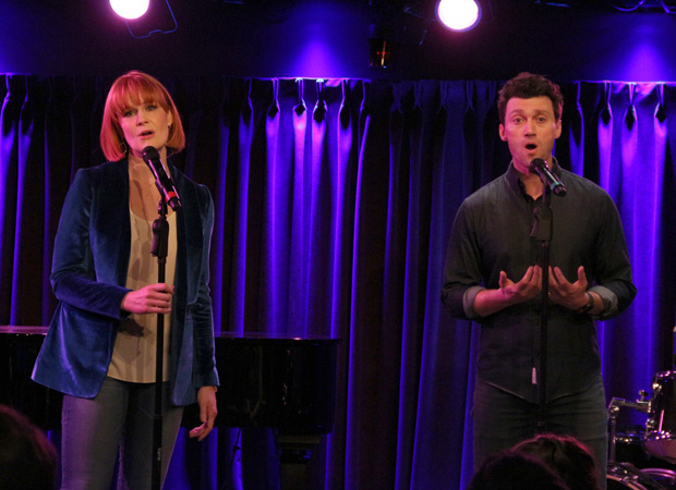 Kate Baldwin and Bryce Pinkham perform a song from Superhero.
