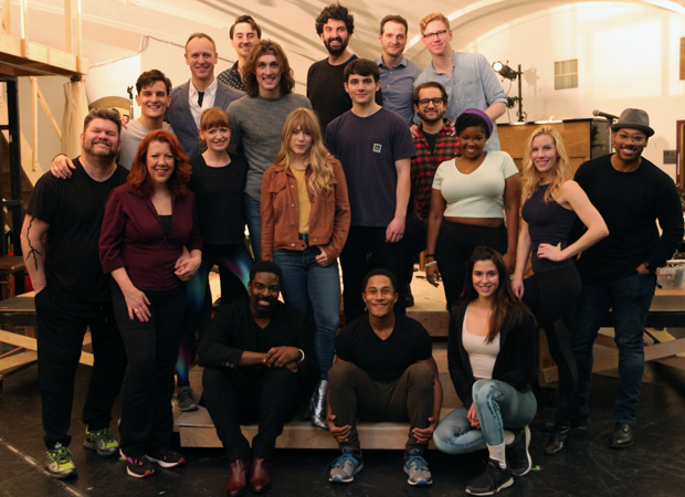 The full company of My Very Own British Invasion, coming to Paper Mill Playhouse January 31.
