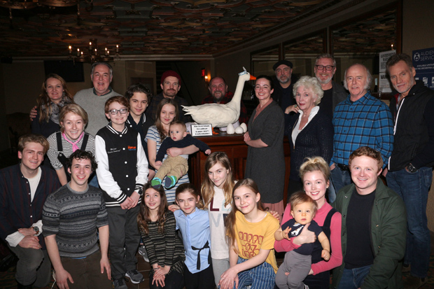 The company of The Ferryman toasts 100 performances.