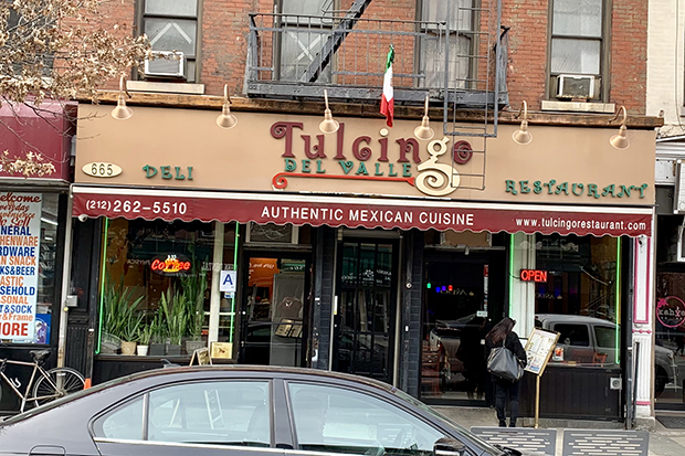 Tulcingo Del Valle is an always reliable Mexican Diner on 10th Avenue.