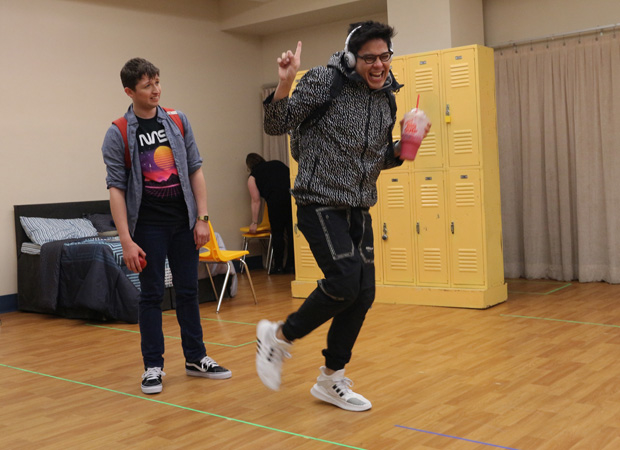 Will Roland and George Salazar rehearse &quot;More Than Survive.&quot;